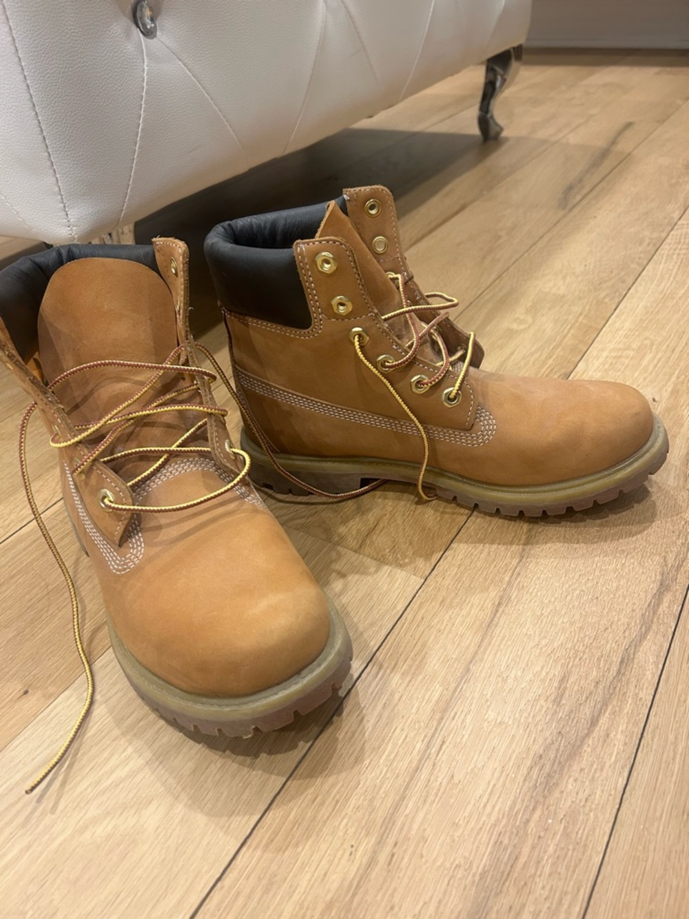 Women’s Timberland Wheat Nubuck Lace-Up Work Boots